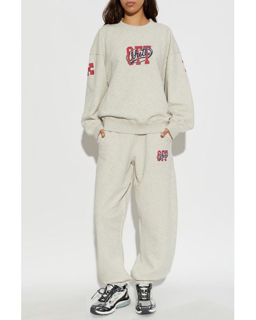 Off-White c/o Virgil Abloh White Sweatshirt With Logo