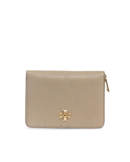 Tory Burch Natural Card Case