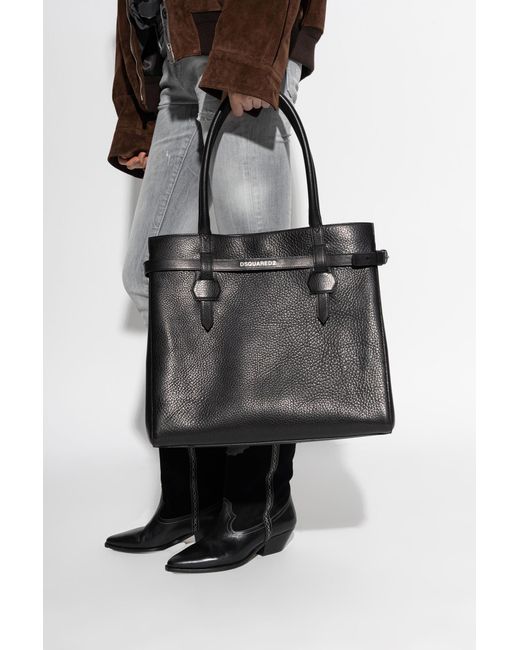 DSquared² Black 'Twin' Shopper Bag