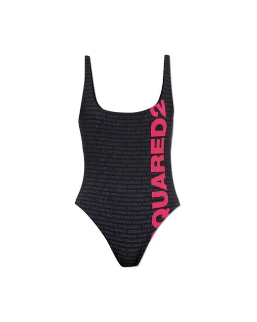 DSquared² Red One-Piece Swimsuit