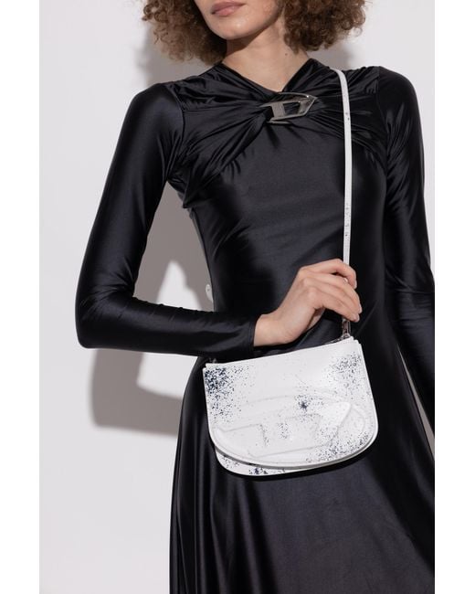 DIESEL White Shoulder Bag '1Dr 2.0'