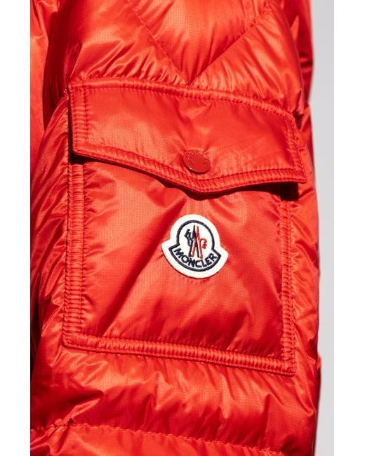Moncler Red Down Jacket "Couyere" for men