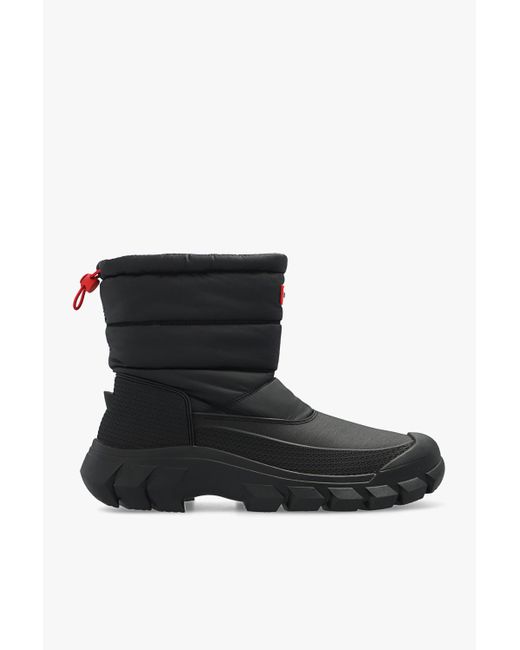 HUNTER 'intrepid' Snow Boots in Black for Men | Lyst UK