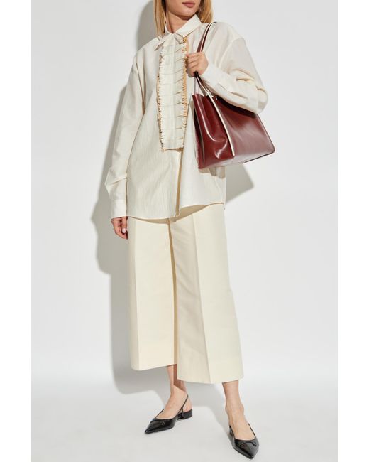 Marni White Shirt With Appliqué