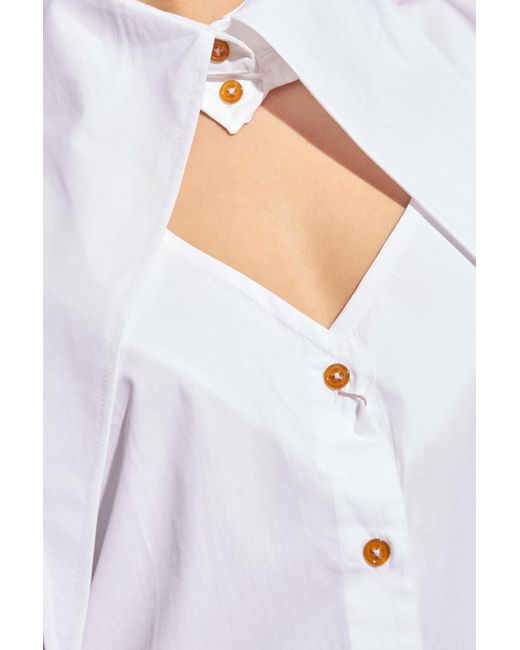 Vivienne Westwood White 'heart' Shirt In Cotton,