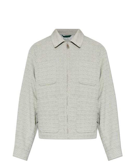 Lacoste Blue Jacket With Pockets for men