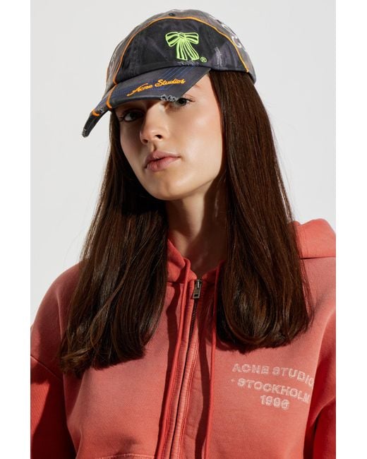 Acne Black Baseball Cap