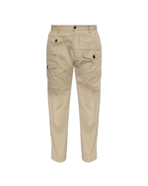 DSquared² Natural 'Cargo' Trousers for men