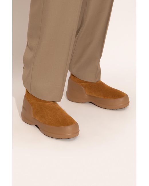 Moon Boot Brown 'Mezzaluna Mid' Snow Boots