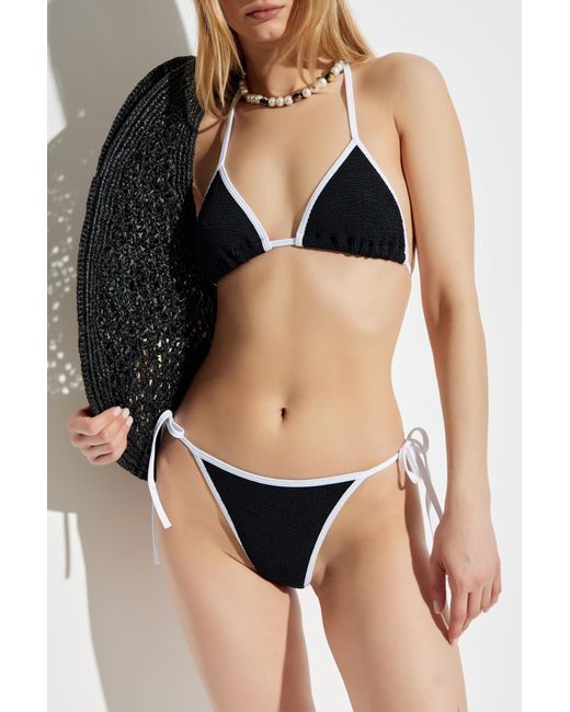 Hunza G Black Two-Piece Swimsuit Gina