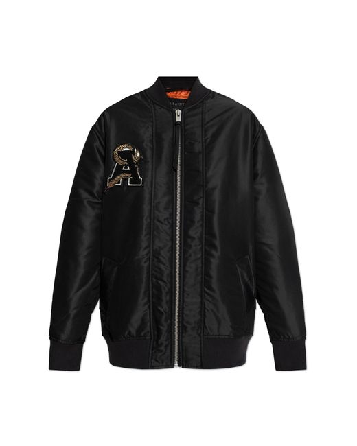 AllSaints Black Jacket Bettie Bomber Style