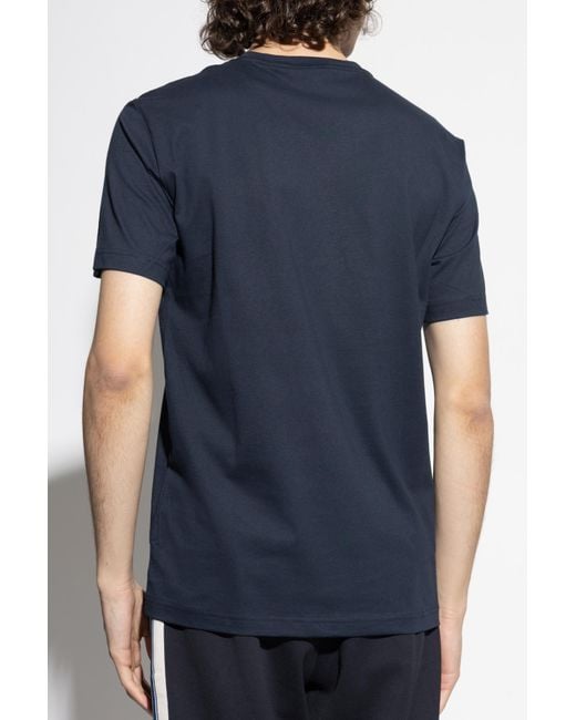 EA7 Blue T-Shirt From The 'Sustainability' Collection for men