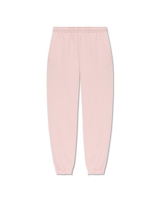 Lacoste Pink Sweatpants With Logo