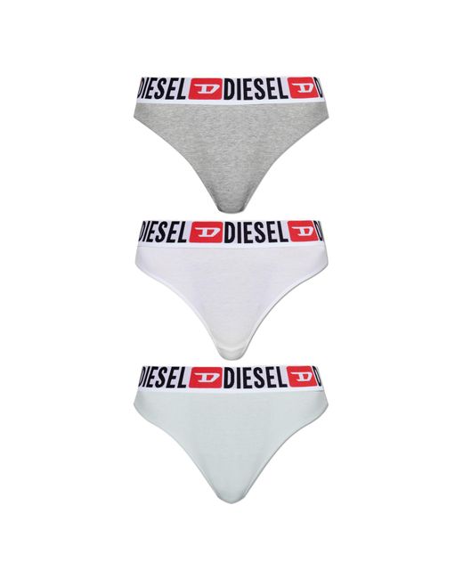 DIESEL White "Ufst-Stars-Threepack" Fig Trio