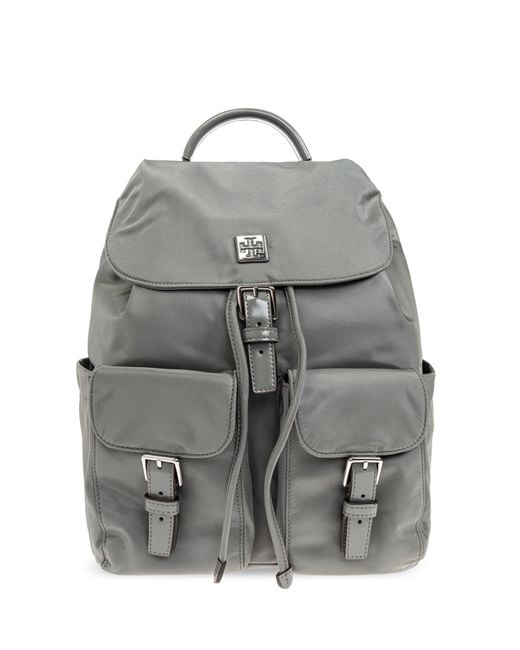 Tory Burch Gray Backpack "virginia",