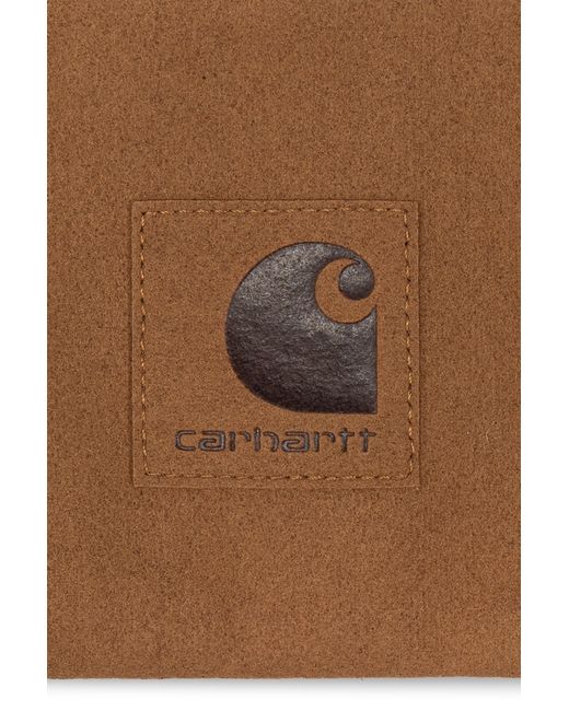 Carhartt Brown Pouch With Logo,