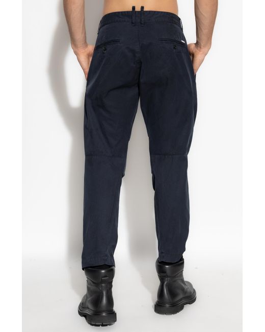 DSquared² Blue Trousers With Logo for men