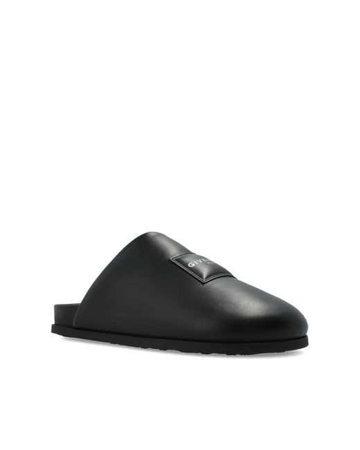 Givenchy Black Leather Shoes With Logo