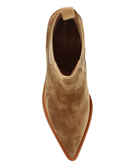 Gianvito Rossi Brown Heeled Ankle Boots Wylie