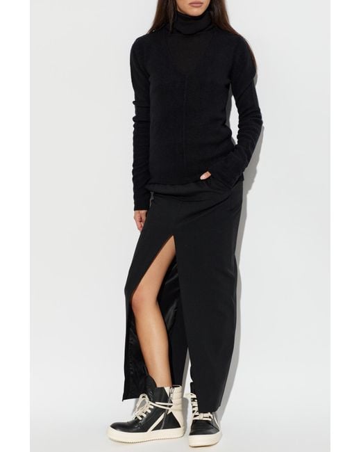 Rick Owens Black Cashmere Sweater