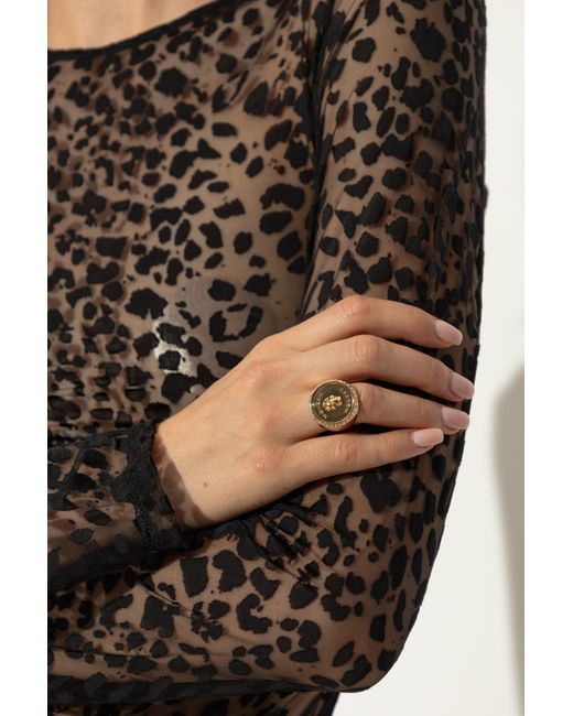 Alexander McQueen Metallic Brass Ring