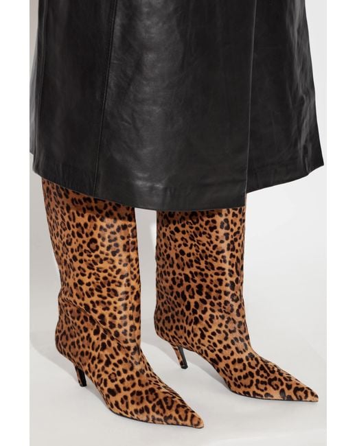 AMINA MUADDI Brown “Heeled Boots 'Fiona'