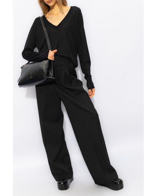 Jil Sander Black Cashmere Sweater