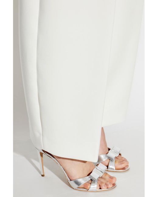 Ferragamo White Heeled Sandals 'Roxy'