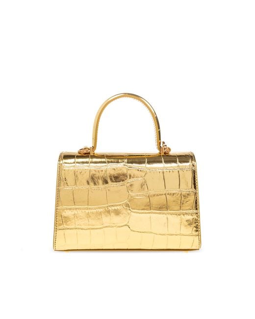 Versace Metallic Leather Handbag,