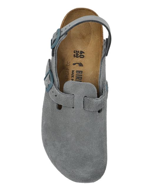 Birkenstock Gray 'Tokio Ii Suede' Shoes