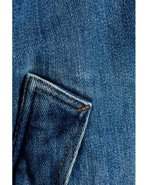 Loewe Blue Denim Jacket With Collar for men