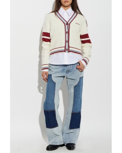 Off-White c/o Virgil Abloh White Shirt With Embroidered Logo