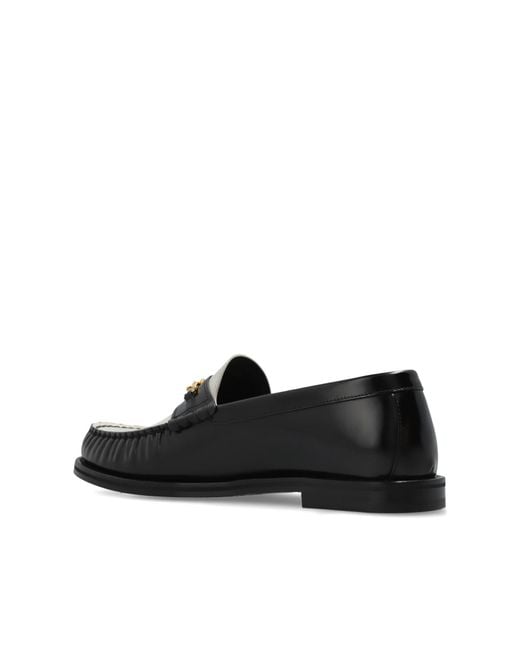 Amiri Black Leather Boots Two Toone Ma Chain for men