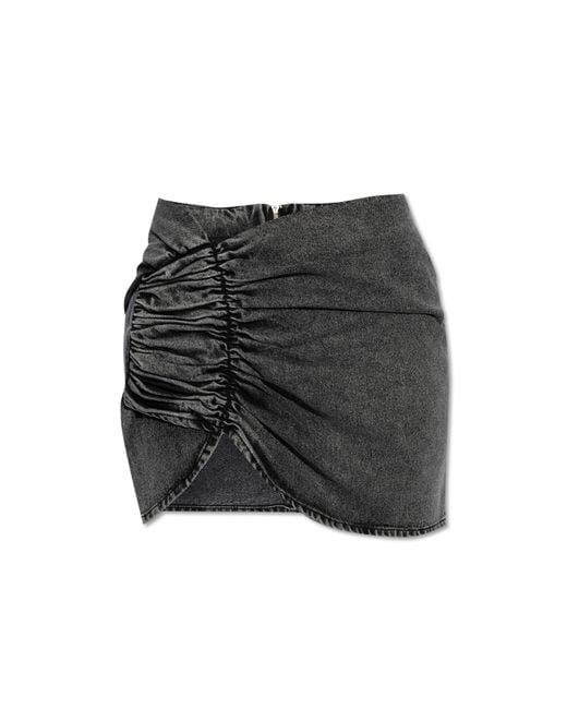 The Mannei Black Denim Skirt 'Wishaw'
