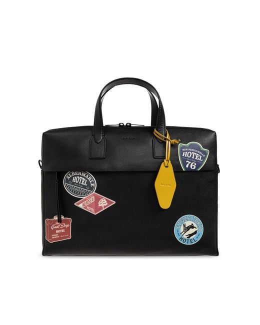 Paul Smith Black Leather Bag for men