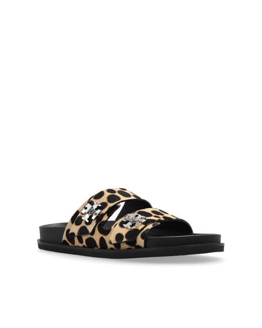 Tory Burch Black Leather Slides