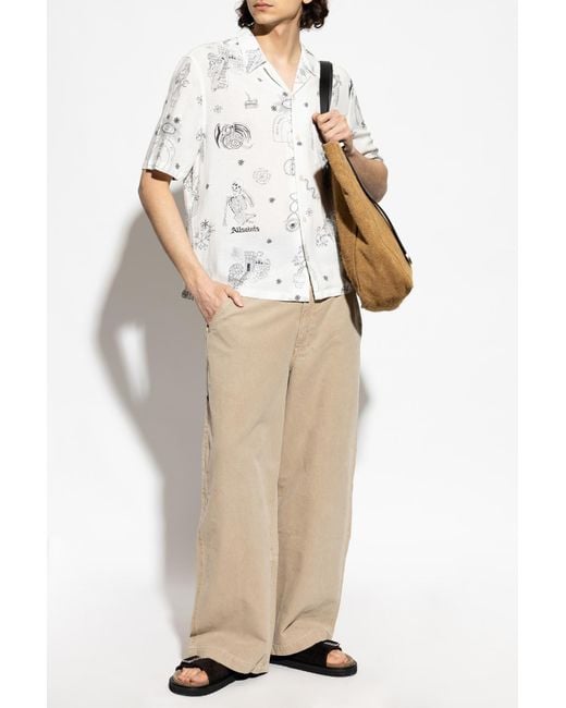AllSaints White "Terra" Shirt for men
