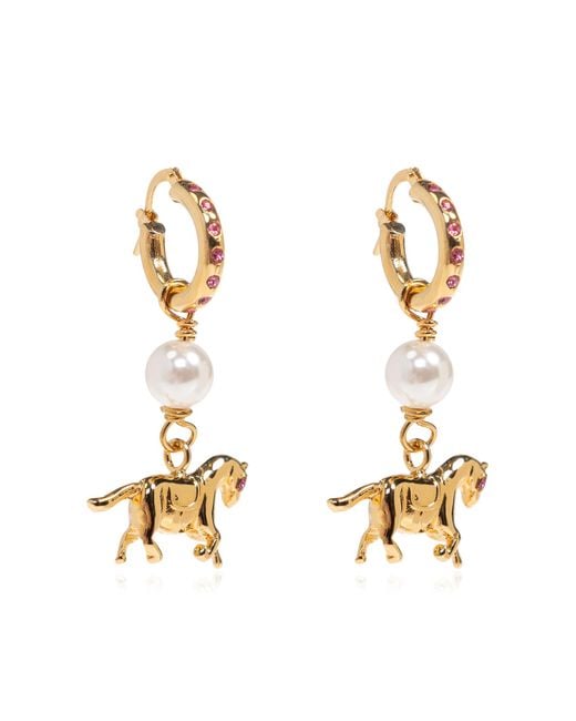 Marni Metallic Brass Earrings