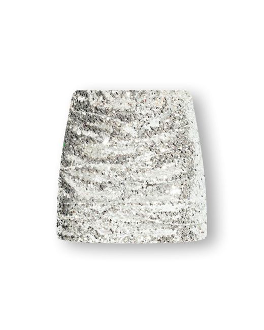 Herskind White 'boss' Sequin Skirt,