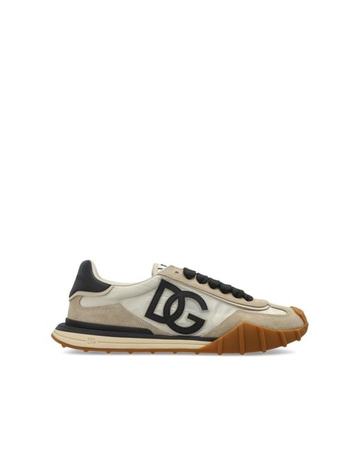 Dolce & Gabbana Natural Sports Shoes With Logo for men