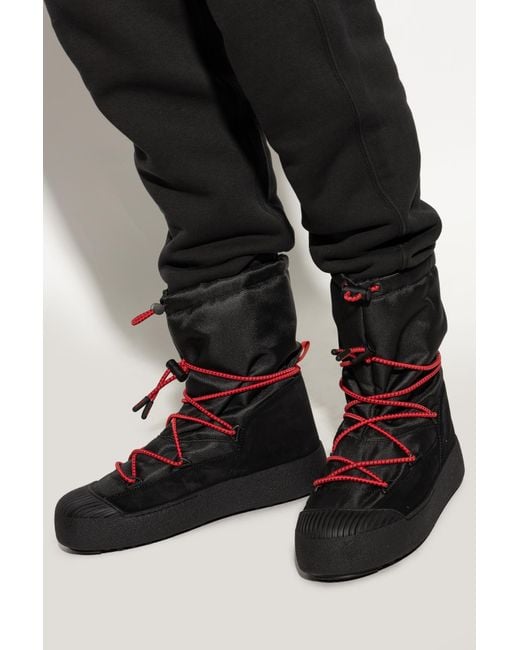 Moon Boot Black Snow Boots Mb Mtrack Polar Cordy for men