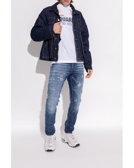 DSquared² Blue Sports Shoes "Bubble" for men