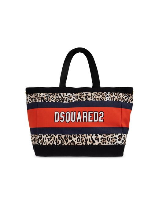 DSquared² Red Shoulder Bag 'Shopper'