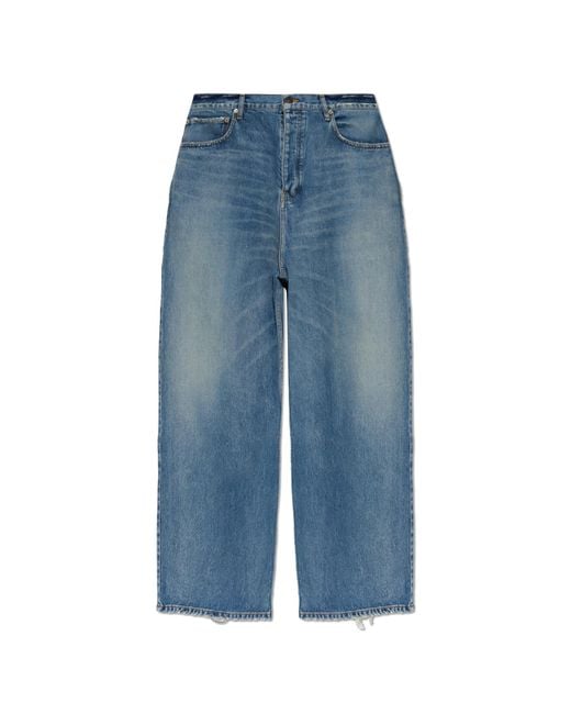 Balenciaga Blue Wide-Leg Jeans for men