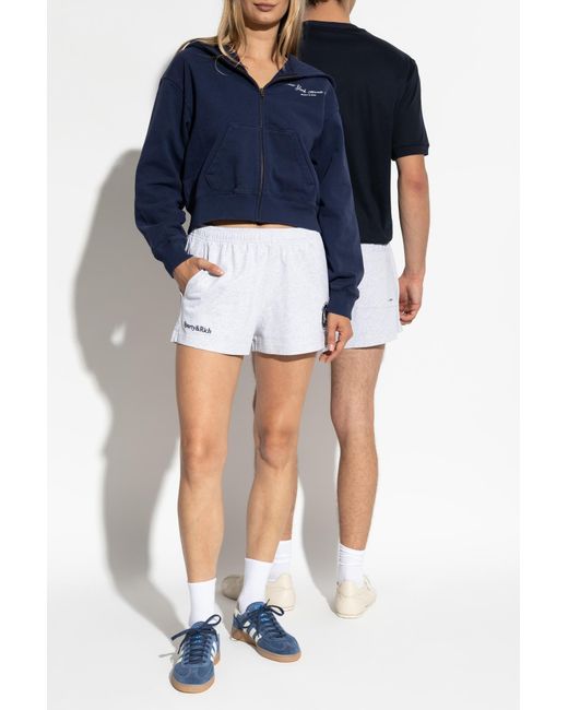Sporty & Rich White Shorts From The '47 & The New York Yankees' Collection