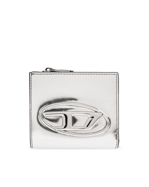 DIESEL Gray '1Dr Bi Fold Zip L' Wallet