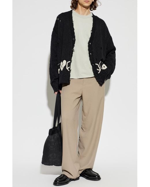 AllSaints Black Cardigan "Tabua" for men