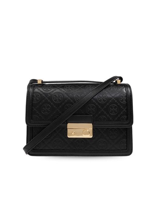 Tory Burch Black Shoulder Bag T-Monogram