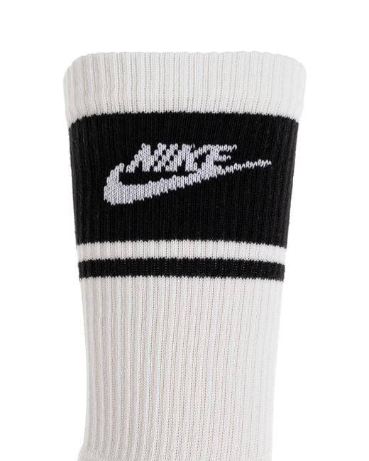 Nike White Three-Pack Of Socks With Logo