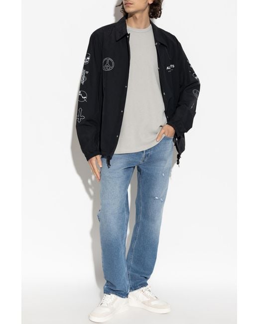 AllSaints Gray T-Shirt "Ellis" for men